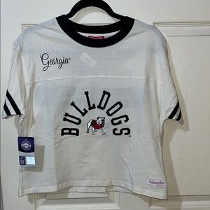 Mitchell & Ness Women’s University of Georgia Cropped Tee M